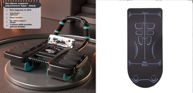 Four-wheel Abdominal Wheel Automatic Rebound Elbow Support