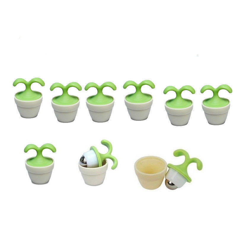 Flower Pot Massager Flower Seedling Potted Ball Massager Cervical Spine Massager Neck and Waist