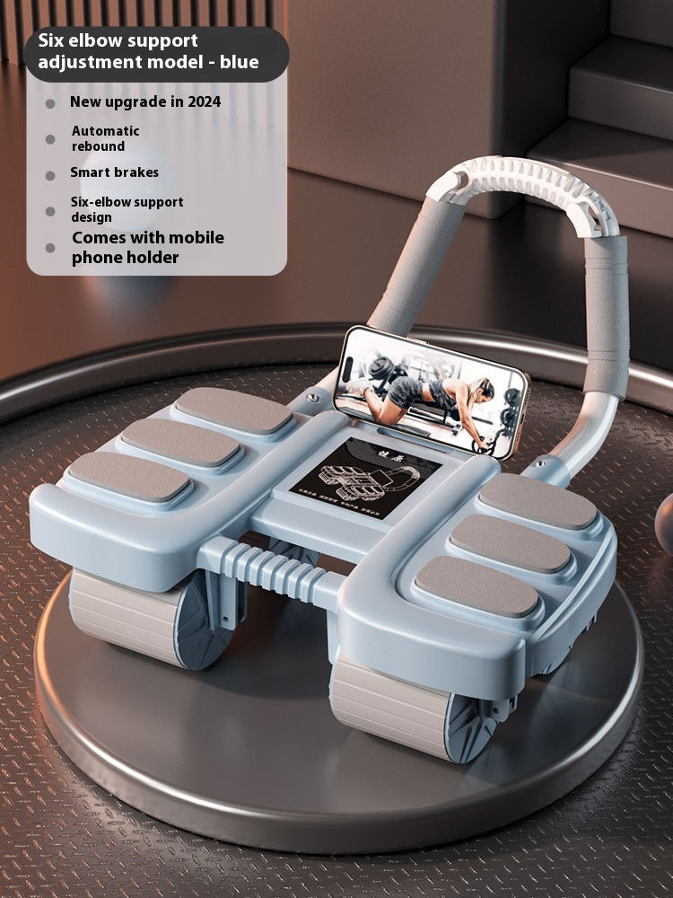 Four-wheel Abdominal Wheel Automatic Rebound Elbow Support