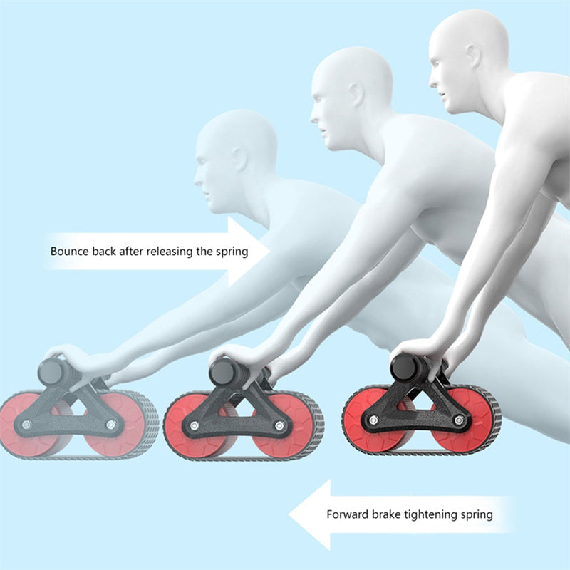 Double Wheel Automatic Ab Wheel Roller Waist Trainer