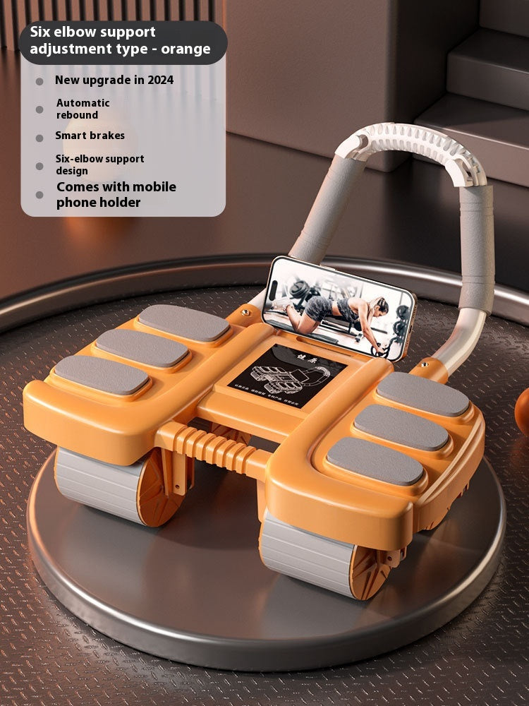 Four-wheel Abdominal Wheel Automatic Rebound Elbow Support