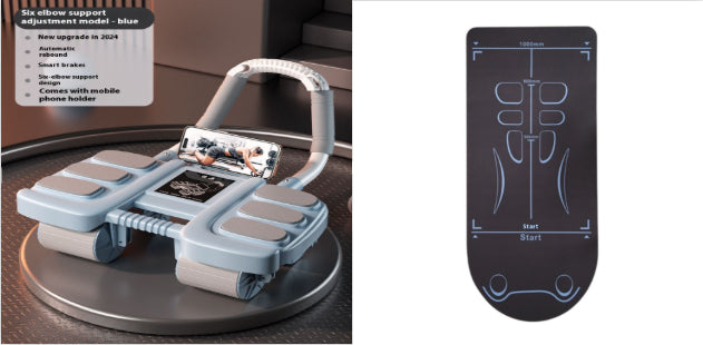 Four-wheel Abdominal Wheel Automatic Rebound Elbow Support