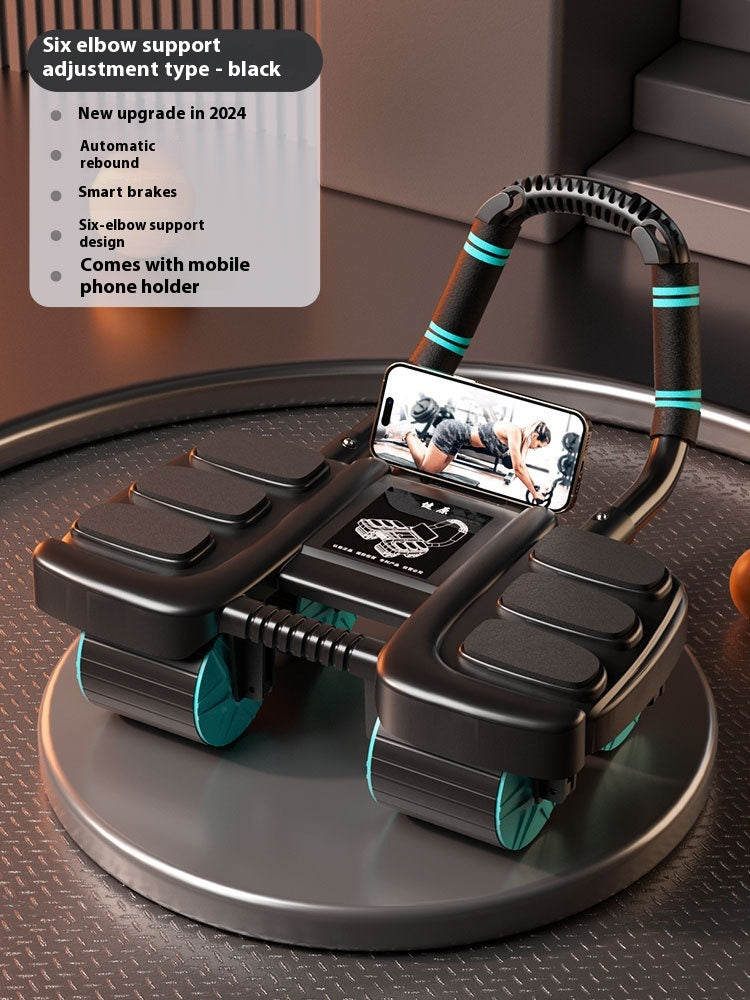 Four-wheel Abdominal Wheel Automatic Rebound Elbow Support