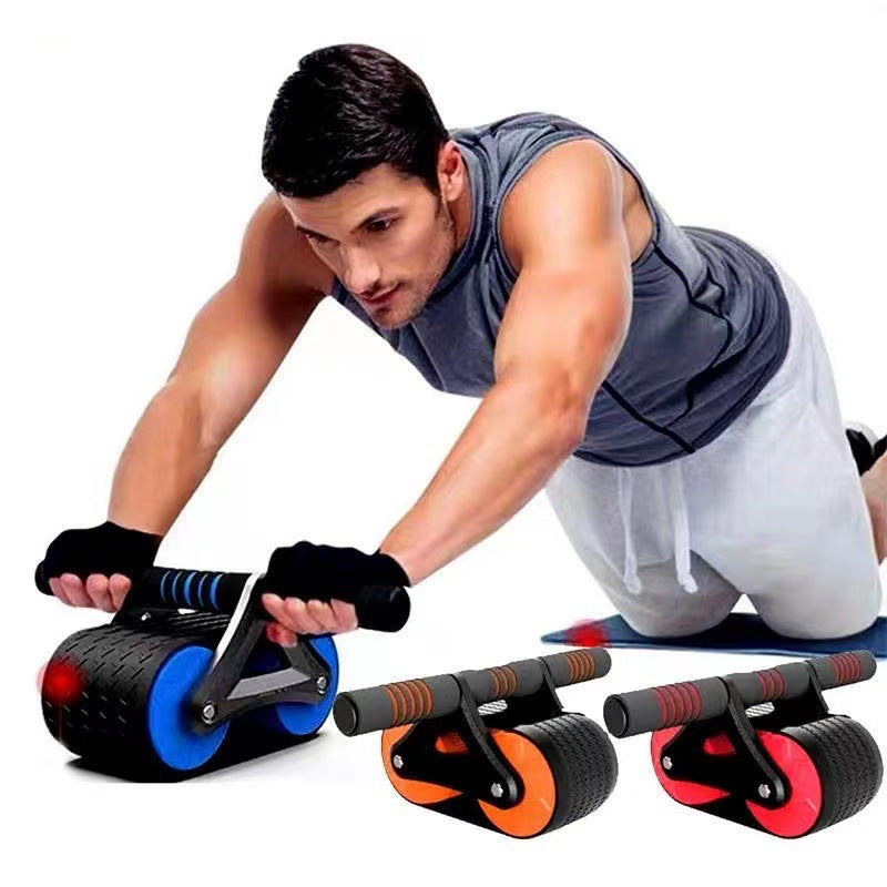Double Wheel Automatic Ab Wheel Roller Waist Trainer