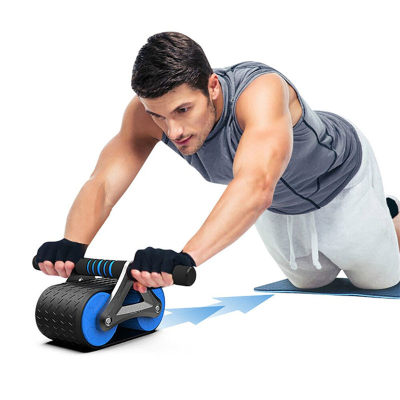 Double Wheel Automatic Ab Wheel Roller Waist Trainer