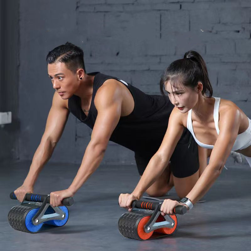 Double Wheel Automatic Ab Wheel Roller Waist Trainer