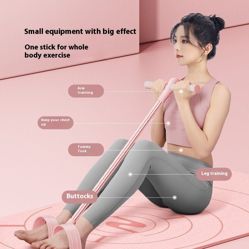 Pedal Chest Expander 6-tube Upgraded Sit-ups Aid