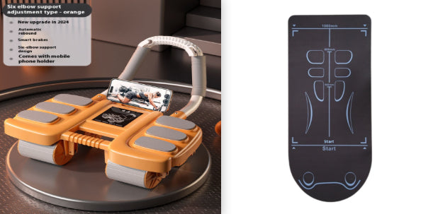 Four-wheel Abdominal Wheel Automatic Rebound Elbow Support