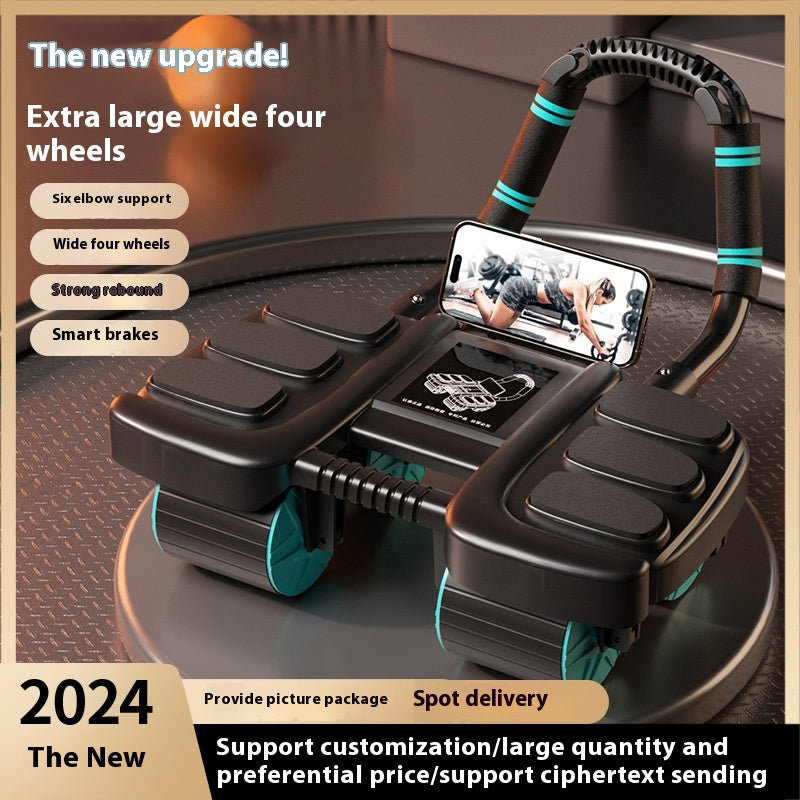 Four-wheel Abdominal Wheel Automatic Rebound Elbow Support
